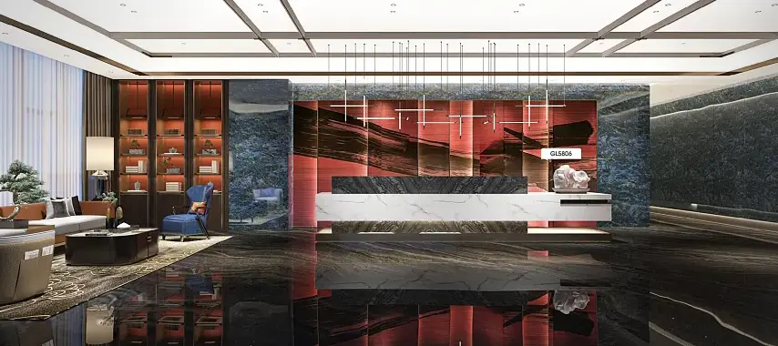 การออกแบบที่ทันสมัย ​​Marble Pvc Film Roll