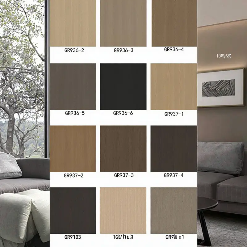 สไตล์การออกแบบที่ทันสมัย ​​PVC Decorative Film