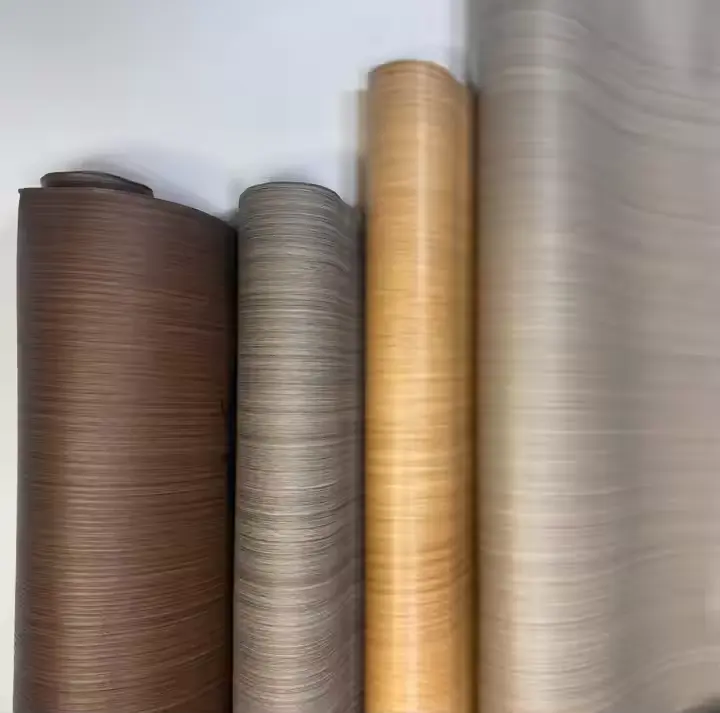 ฟิล์มตกแต่ง PVC สีวูดเกรนฟอยล์ PVC ฟอยล์สำหรับประตู